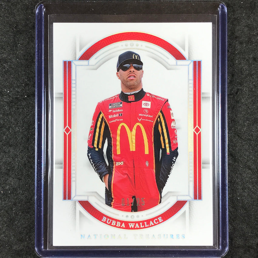 2024 National Treasures Racing BUBBA WALLACE Base Silver Holo 1/25 #29