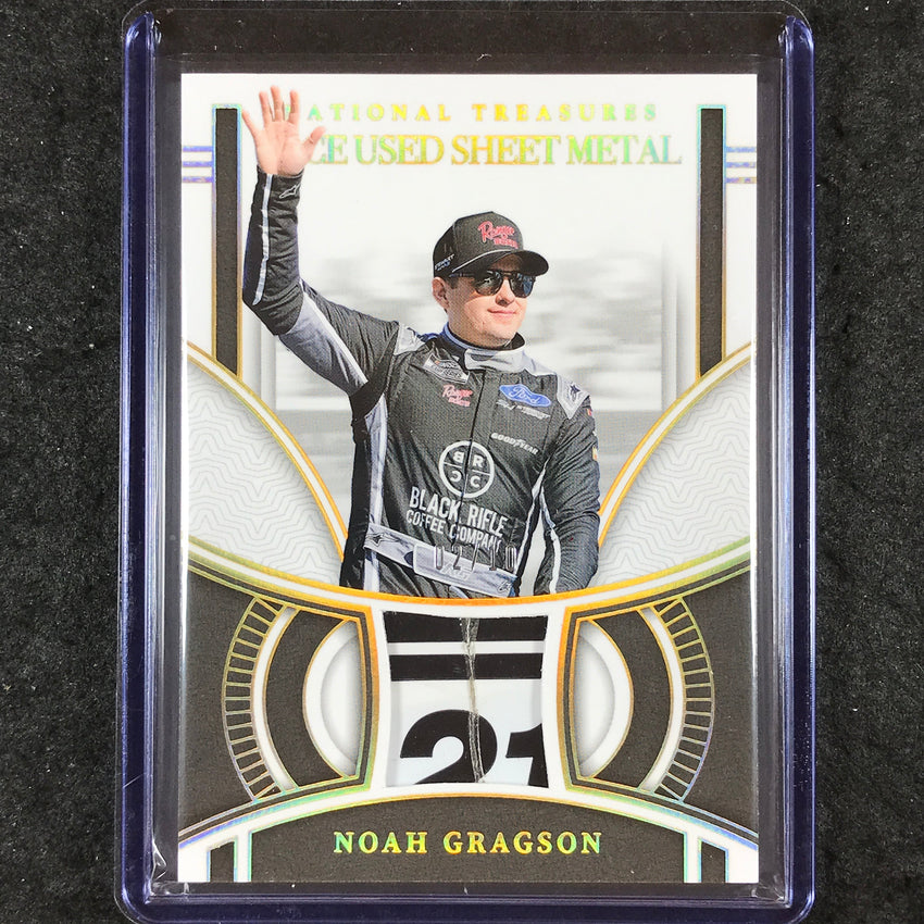 2024 National Treasures Racing NOAH GRAGSON Race Used Sheet Metal Gold 2/10