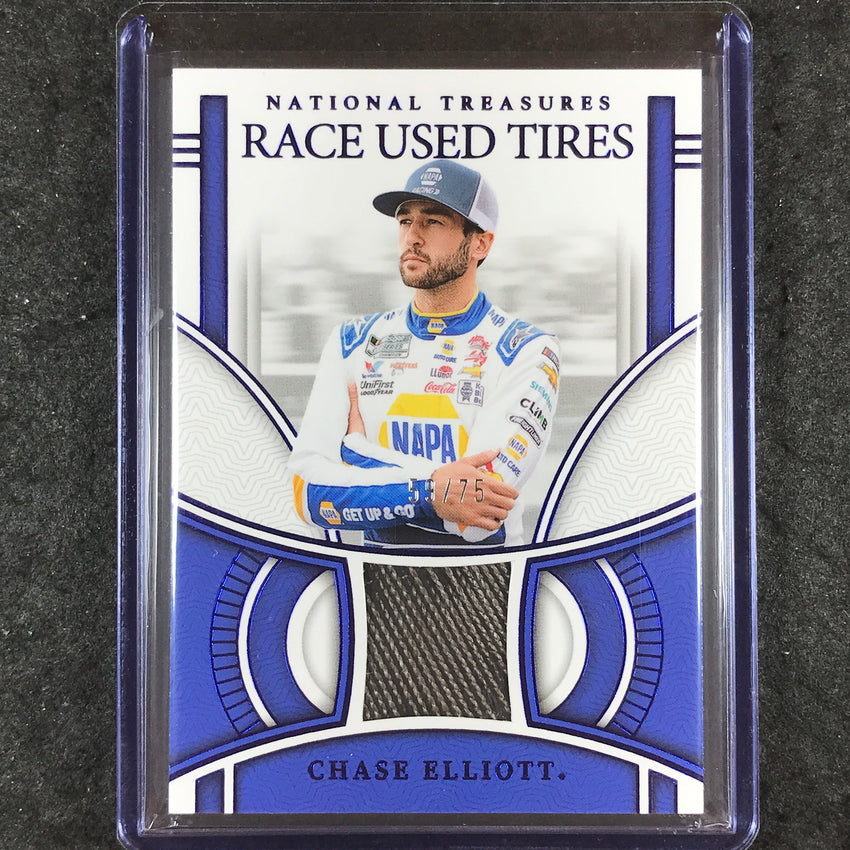 2024 National Treasures Racing CHASE ELLIOTT Race Used Tires Relic Blue 59/75