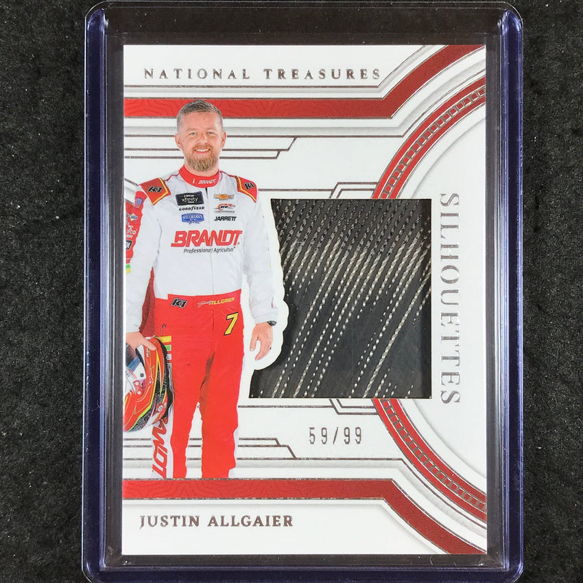 2024 National Treasures Racing JUSTIN ALLGAIER Silhouettes Patch Relic 59/99
