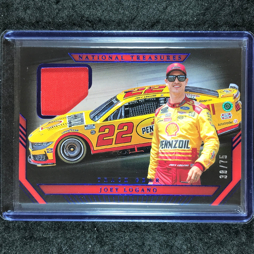 2024 National Treasures Racing JOEY LOGANO Track Gear Patch Relic Blue 30/75