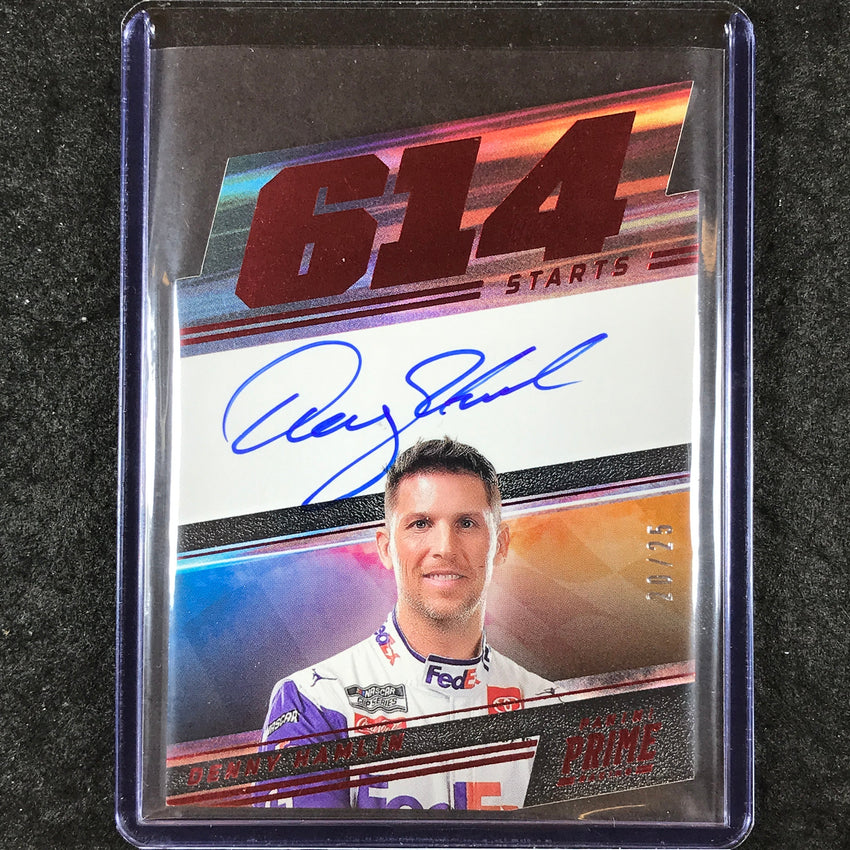 2024 National Treasures Racing DENNY HAMLIN Prime Number Signatures Auto 20/25