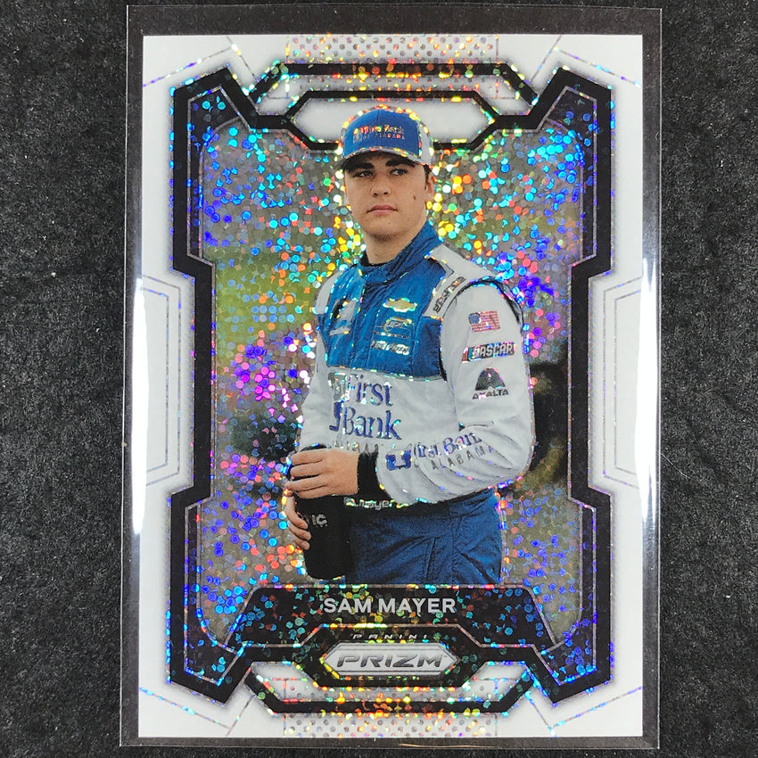 2024 Prizm NASCAR Racing SAM MAYER Base White Sparkle #44