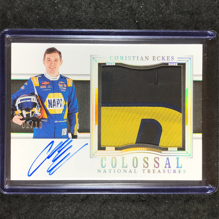2024 National Treasures Racing CHRISTIAN ECKES Colossal Auto Patch Gold 2/10