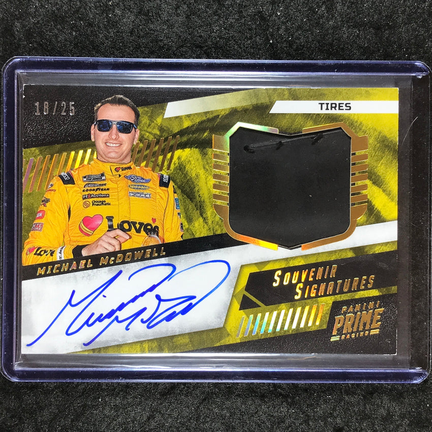 2024 National Treasures Racing MICHAEL MCDOWELL Prime Souvenir Tire Auto 18/25
