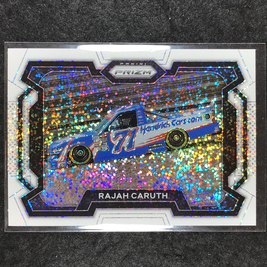 2024 Prizm NASCAR Racing RAJAH CARUTH Base Rides White Sparkle #22
