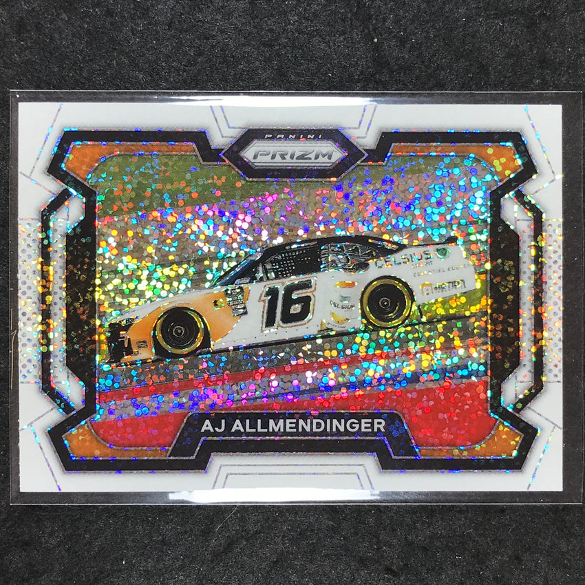2024 Prizm NASCAR Racing AJ ALLMENDINGER Base Rides White Sparkle #64