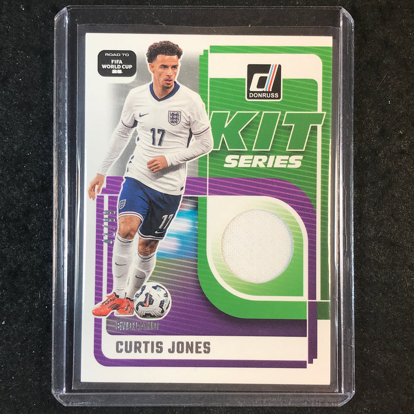 2025-26 Donruss Road to World Cup CURTIS JONES Kit Series Jersey Silver 41/99