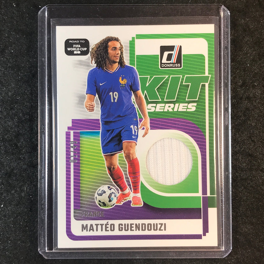 2025-26 Donruss Road to World Cup MATTEO GUENDOUZI Kit Series Jersey Silver 1/99