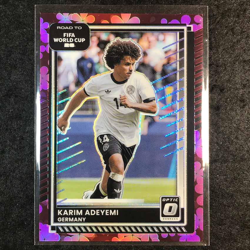2025-26 Donruss Road to FIFA World Cup KARIM ADEYEMI Optic Plum Blossom #31