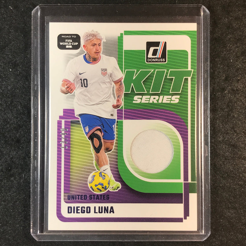 2025-26 Donruss Road to FIFA World Cup DIEGO LUNA Kit Series Jersey Blue 13/49