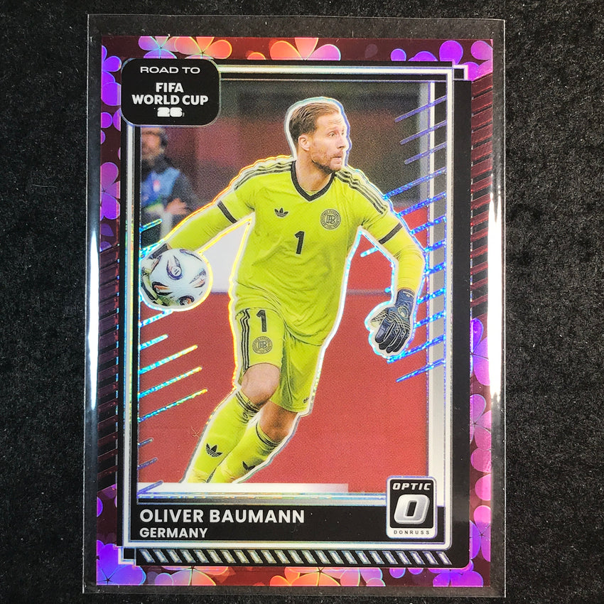2025-26 Donruss Road to FIFA World Cup OLIVER BAUMANN Optic Plum Blossom #32