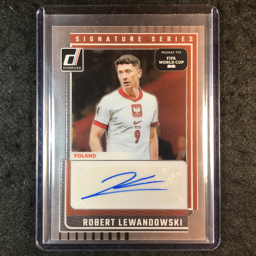 2025-26 Donruss Road to World Cup ROBERT LEWANDOWSKI Series Auto Base #SS-RL