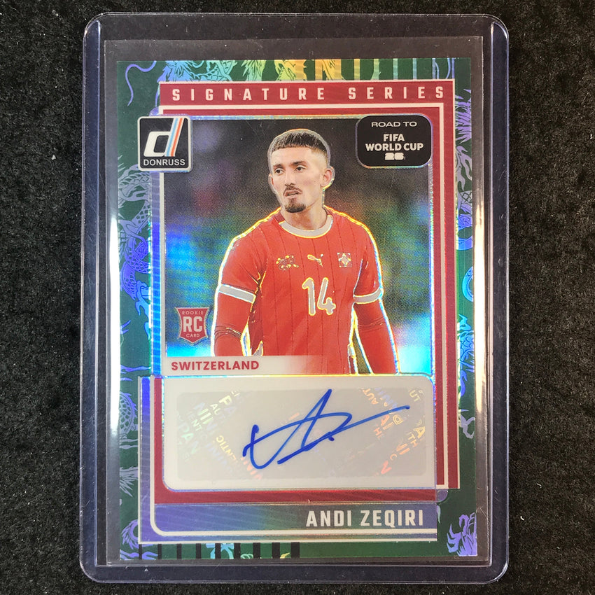 2025-26 Donruss Road to World Cup ANDI ZEQIRI Series Rookie Auto Dragon 204/299