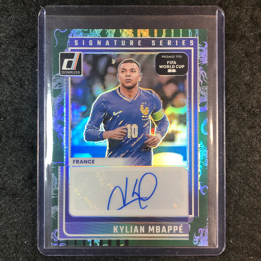 2025-26 Donruss Road to World Cup KYLIAN MBAPPE Series Auto Dragon 99/199