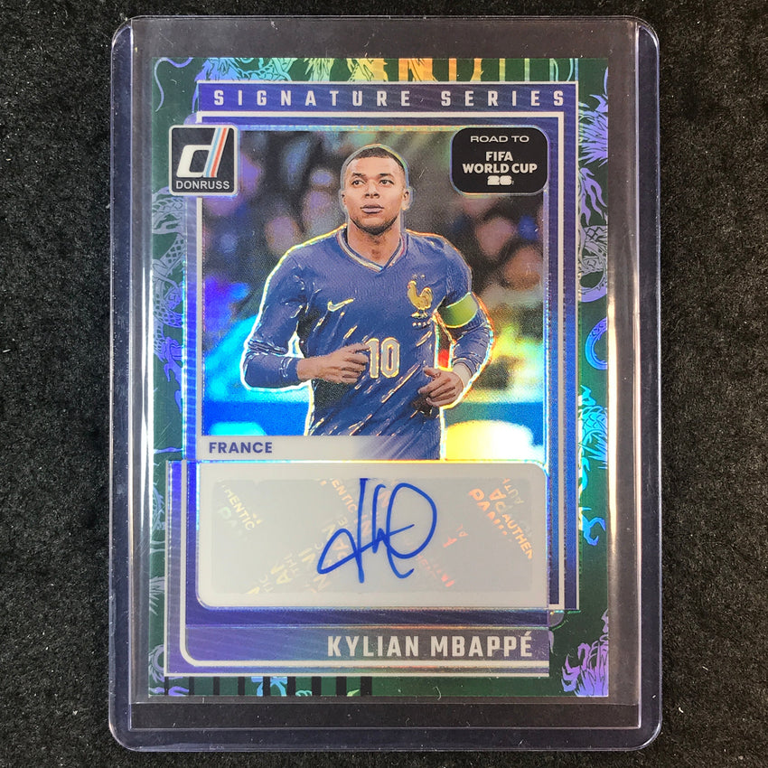 2025-26 Donruss Road to World Cup KYLIAN MBAPPE Series Auto Dragon 105/199