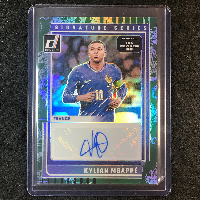 2025-26 Donruss Road to World Cup KYLIAN MBAPPE Series Auto Dragon 183/199