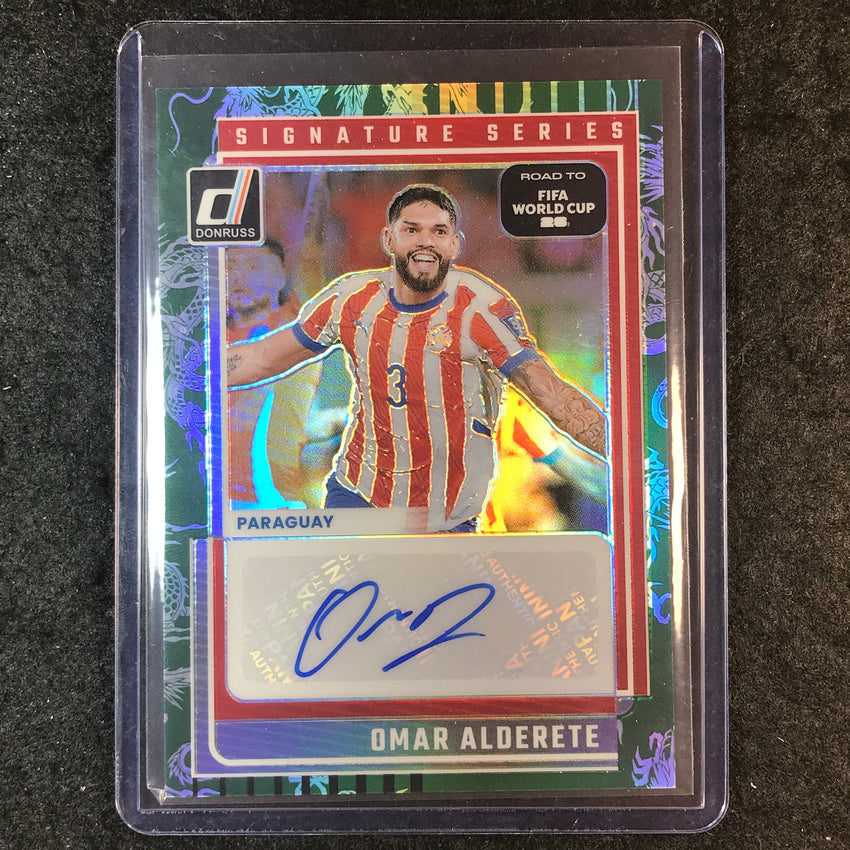 2025-26 Donruss Road to World Cup OMAR ALDERETE Series Auto Dragon 118/199