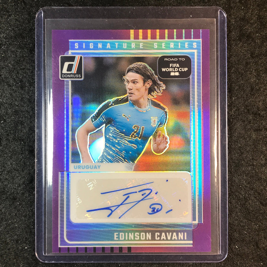 2025-26 Donruss Road to World Cup EDINSON CAVANI Series Auto Purple 71/99