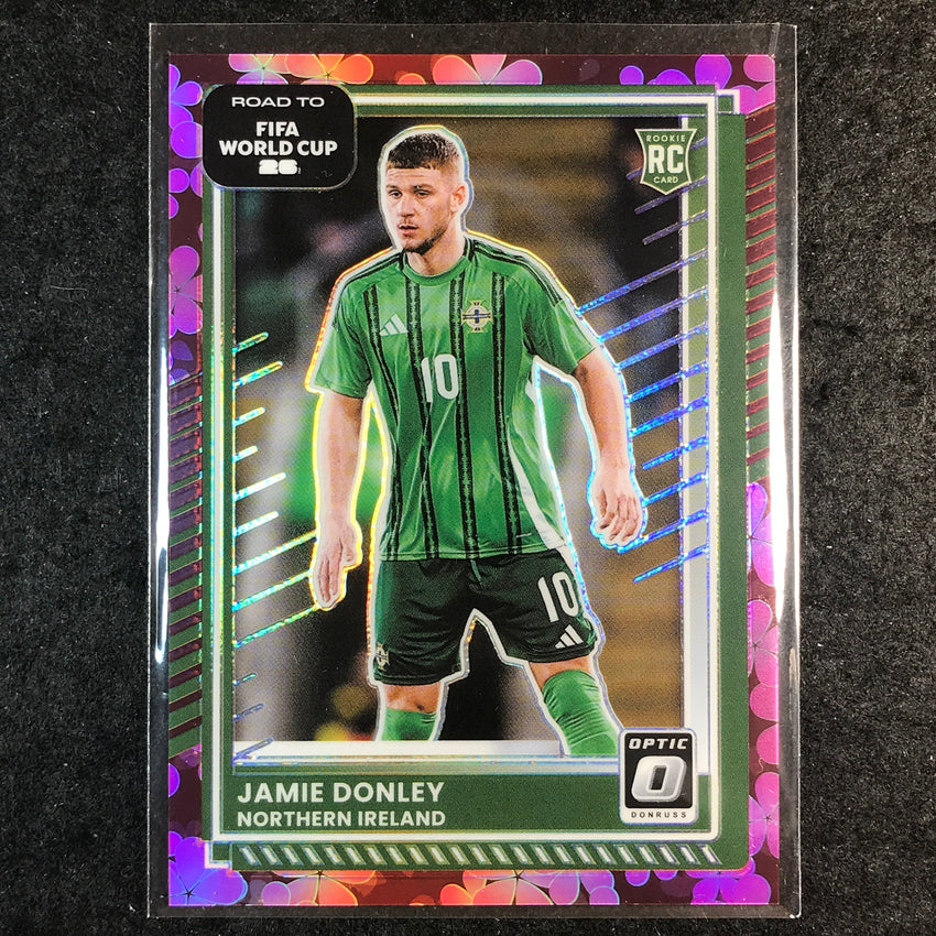 2025-26 Donruss Road to World Cup JAMIE DONLEY Rookie Optic Plum Blossom #45