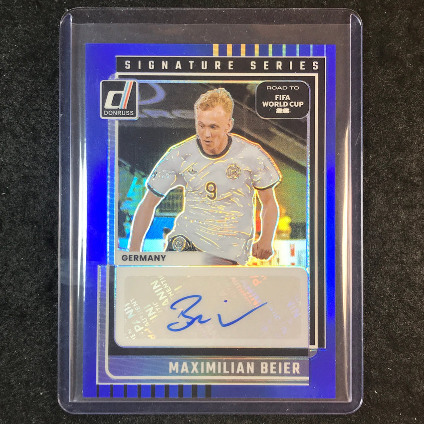 2025-26 Donruss Road to World Cup MAXIMILIAN BEIER Series Auto Blue 25/99