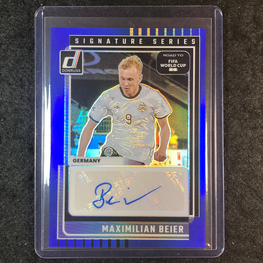 2025-26 Donruss Road to World Cup MAXIMILIAN BEIER Series Auto Blue 26/99