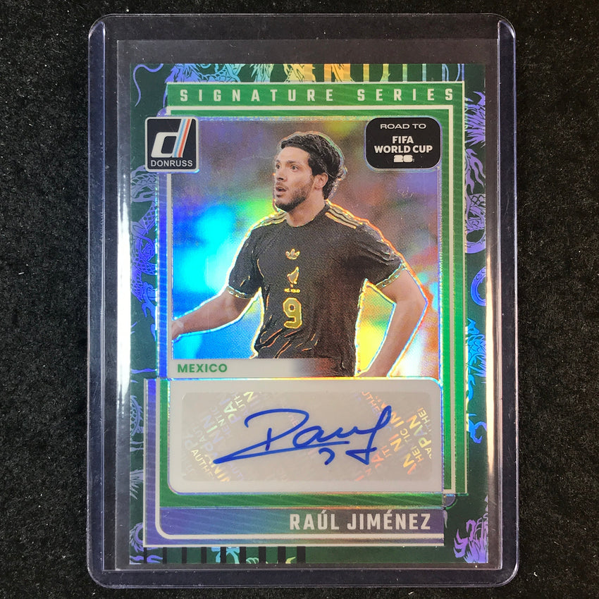 2025-26 Donruss Road to World Cup RAUL JIMENEZ Series Auto Dragon 57/99