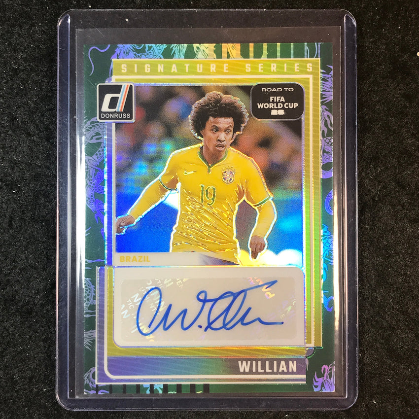 2025-26 Donruss Road to World Cup WILLIAN Signature Series Auto Dragon 46/99