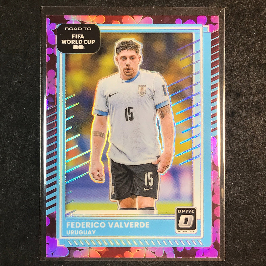 2025-26 Donruss Road to FIFA World Cup FEDERICO VALVERDE Optic Plum Blossom #50