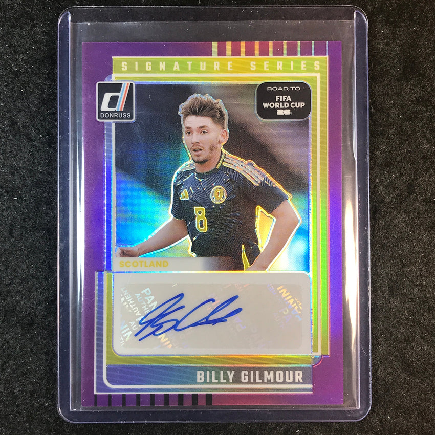 2025-26 Donruss Road to World Cup BILLY GILMOUR Series Auto Purple 24/25