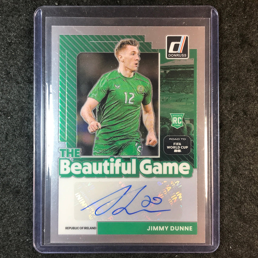 2025-26 Donruss Road to World Cup JIMMY DUNNE Beautiful Game Auto Base #BG-JD