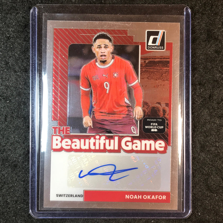 2025-26 Donruss Road to World Cup NOAH OKAFOR Beautiful Game Auto Base #BG-NO