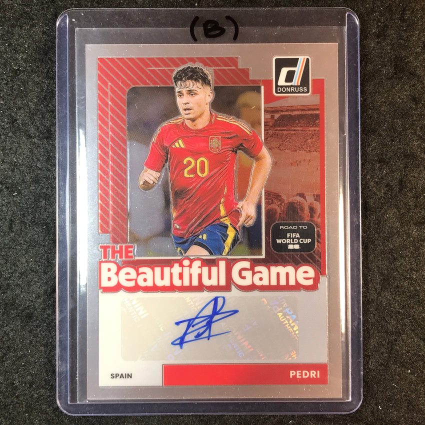 2025-26 Donruss Road to World Cup PEDRI The Beautiful Game Auto Base #BG-P (B)