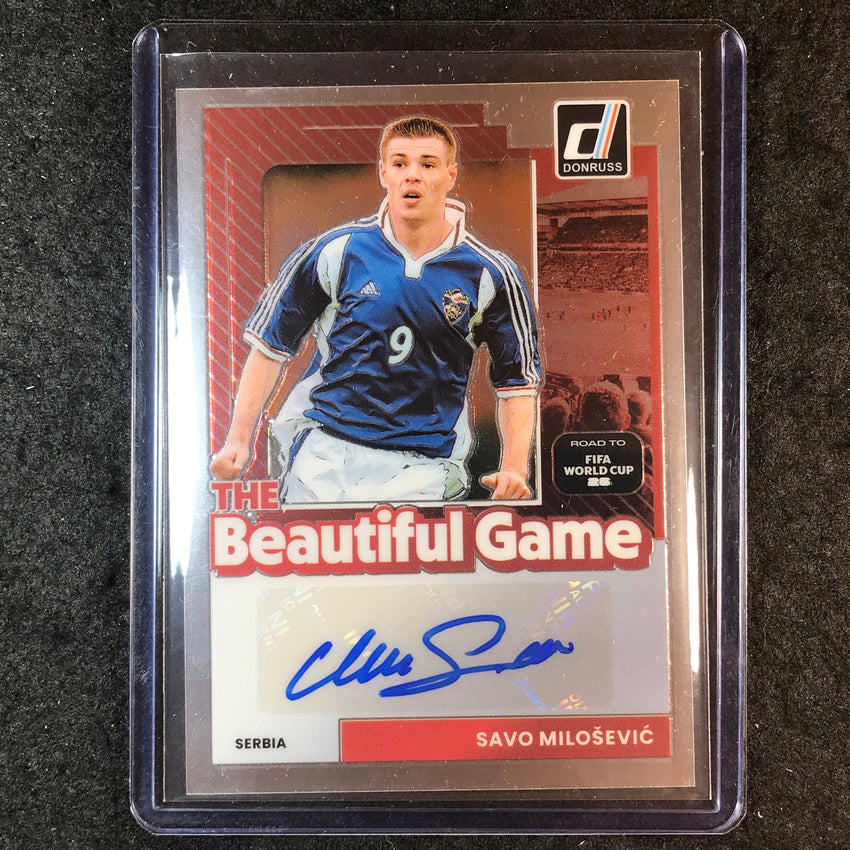 2025-26 Donruss Road to World Cup SAVO MILOSEVIC Beautiful Game Auto Base #BG-SM