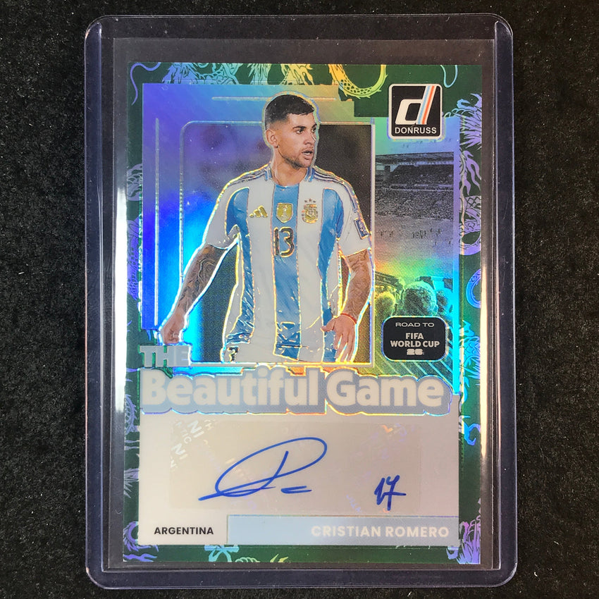 2025-26 Donruss Road to World Cup CRISTIAN ROMERO Beautiful Auto Dragon 79/299
