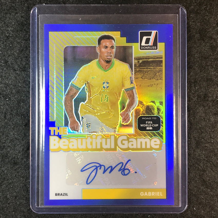 2025-26 Donruss Road to World Cup GABRIEL The Beautiful Game Auto Blue 157/199