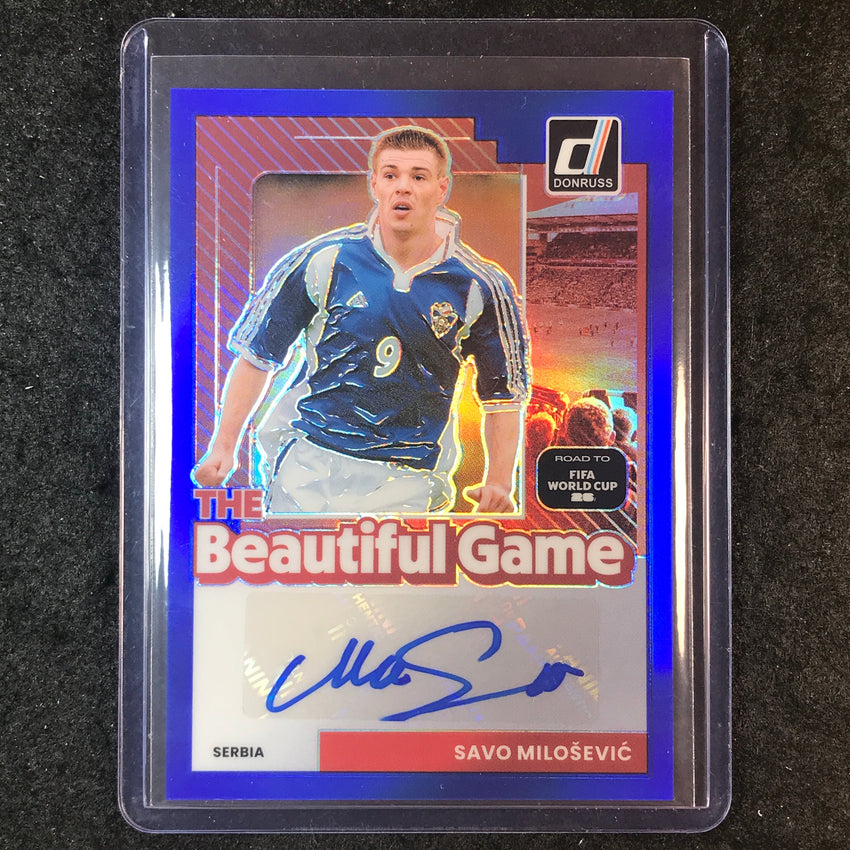 2025-26 Donruss Road to World Cup SAVO MILOSEVIC Beautiful Auto Blue 101/149