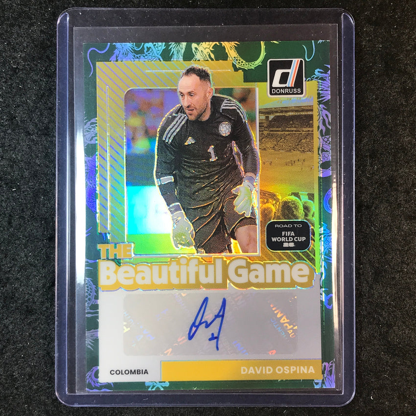 2025-26 Donruss Road to World Cup DAVID OSPINA Beautiful Game Auto Dragon 53/149