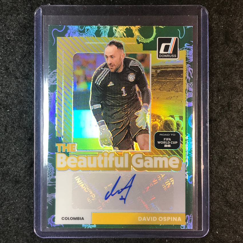 2025-26 Donruss Road to World Cup DAVID OSPINA Beautiful Game Auto Dragon 49/149