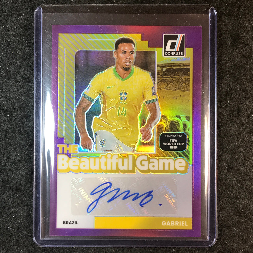 2025-26 Donruss Road to World Cup GABRIEL The Beautiful Game Auto Purple 89/99