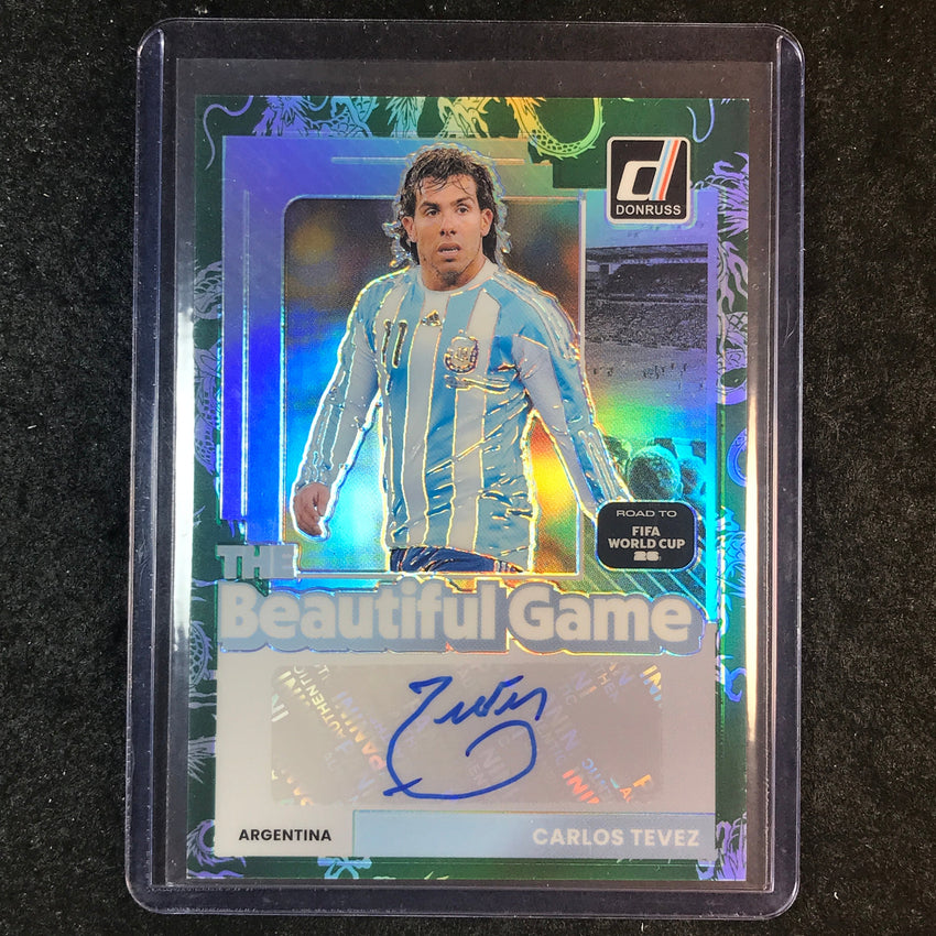 2025-26 Donruss Road to World Cup CARLOS TEVEZ Beautiful Game Auto Dragon 32/99