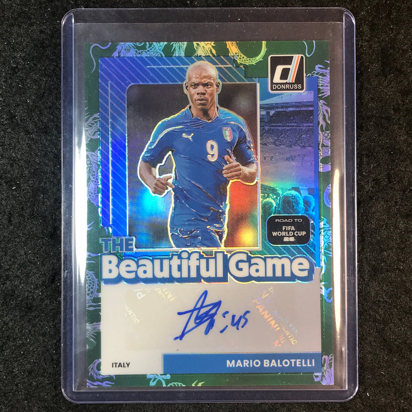 2025-26 Donruss Road to World Cup MARIO BALOTELLIhe Beautiful Auto Dragon 94/99