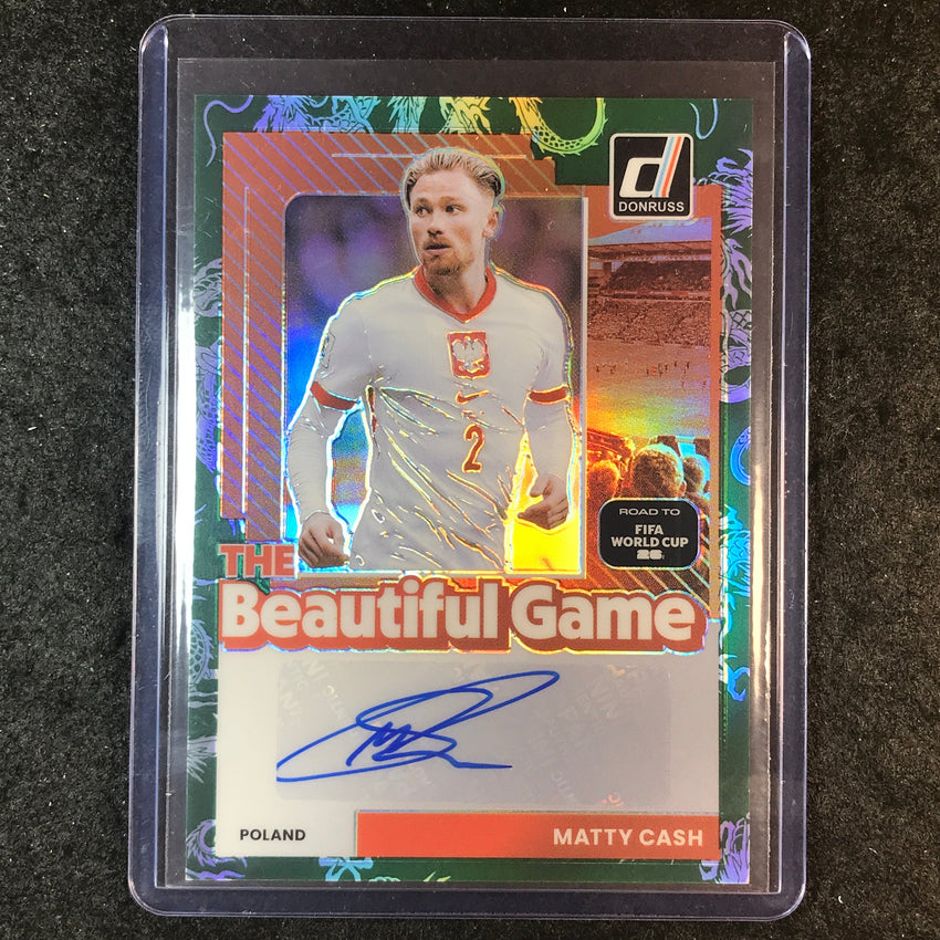 2025-26 Donruss Road to World Cup MATTY CASH Beautiful Game Auto Dragon 38/99