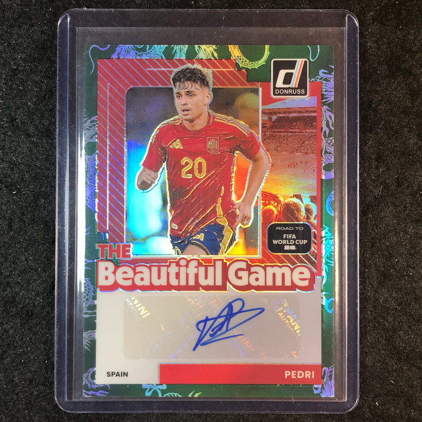 2025-26 Donruss Road to World Cup PEDRI The Beautiful Game Auto Dragon 97/99