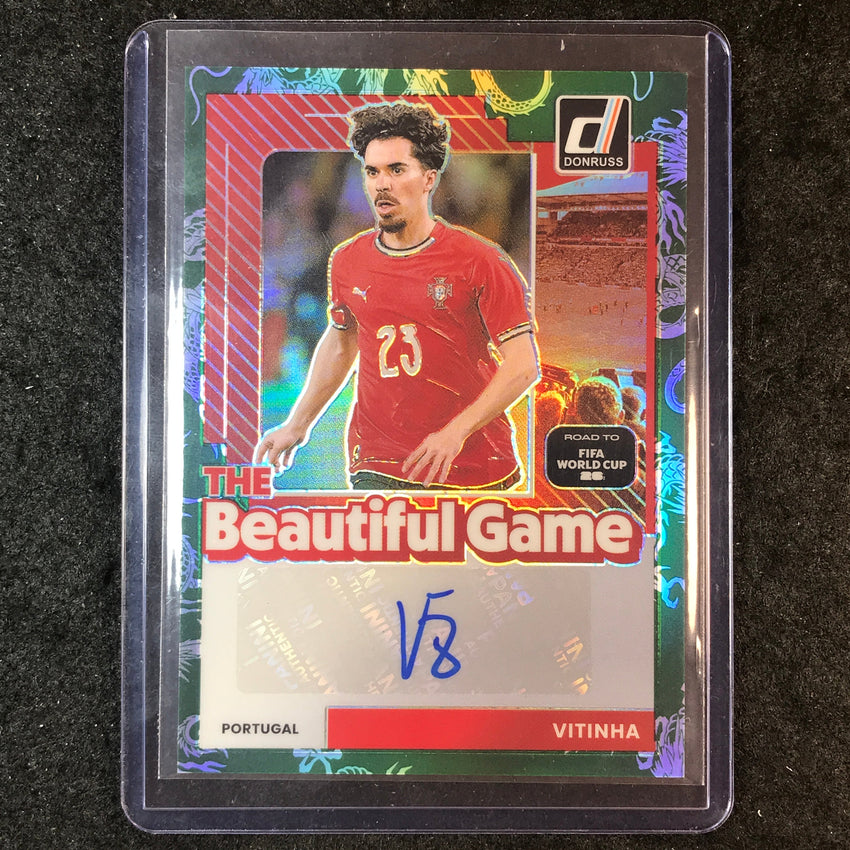 2025-26 Donruss Road to World Cup VITINHA The Beautiful Game Auto Dragon 90/99
