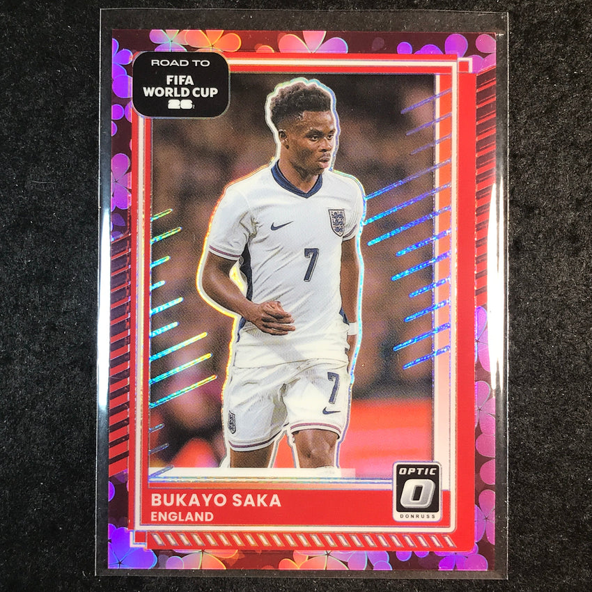 2025-26 Donruss Road to FIFA World Cup BUKAYO SAKA Optic Plum Blossom #65