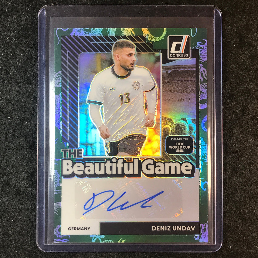2025-26 Donruss Road to World Cup DENIZ UNDAV Beautiful Game Auto Dragon 27/49