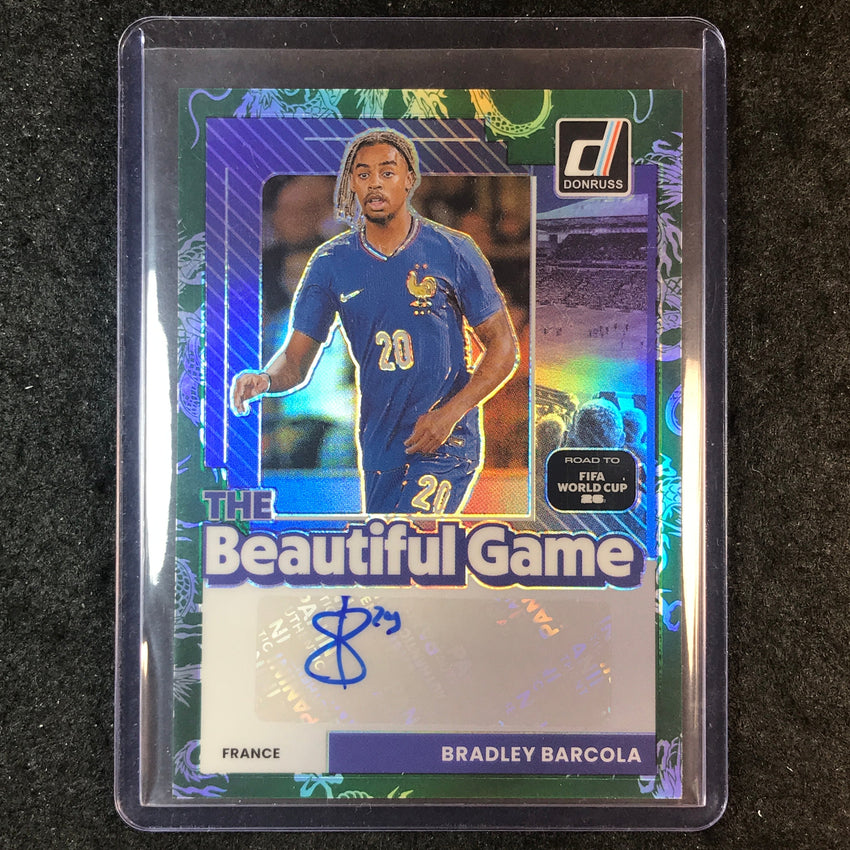 2025-26 Donruss Road to World Cup BRADLEY BARCOLA Beautiful Auto Dragon 17/25