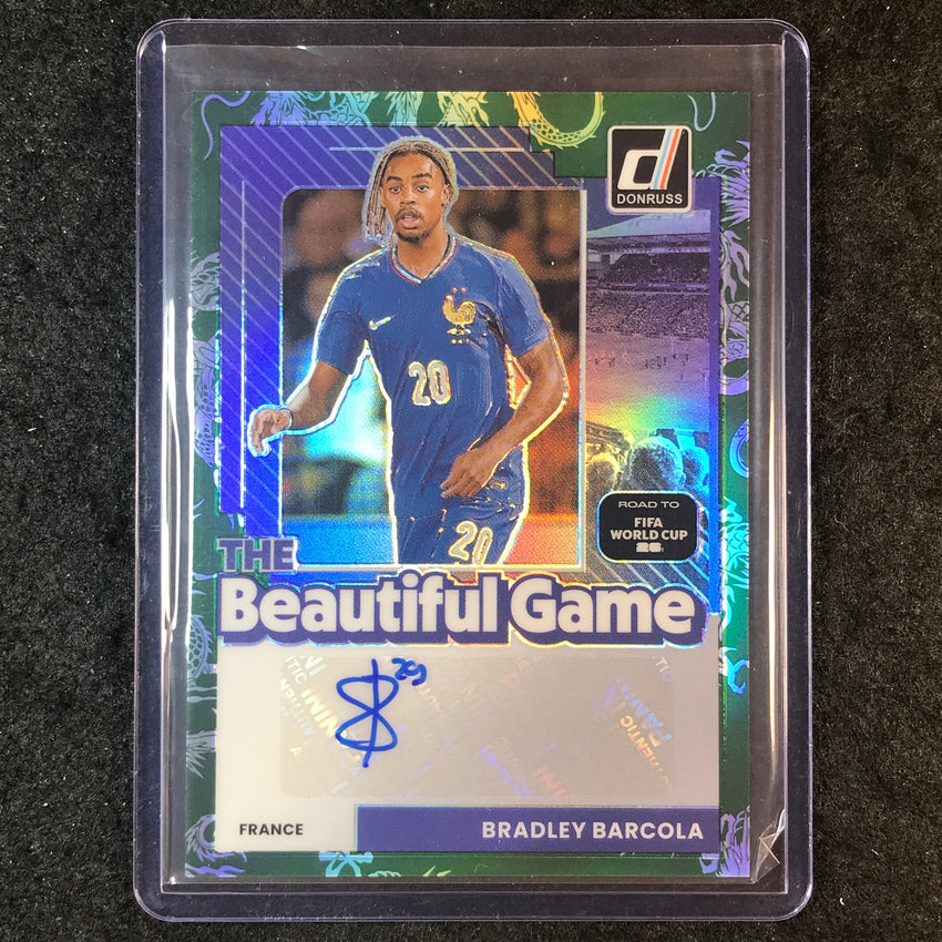 2025-26 Donruss Road to World Cup BRADLEY BARCOLA Beautiful Auto Dragon 21/25