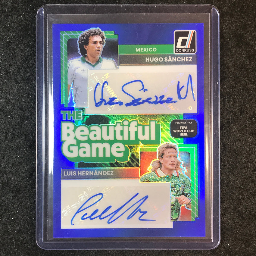 2025-26 Donruss Road to World Cup HUGO SANCHEZ LUIS HERNANDEZ Dual Auto 7/99
